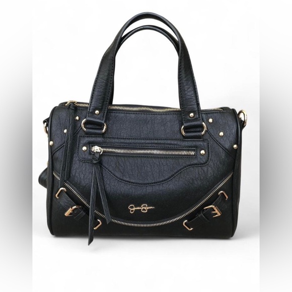 Jessica Simpson Black Designer handbag 12” x 10” - Picture 1 of 12